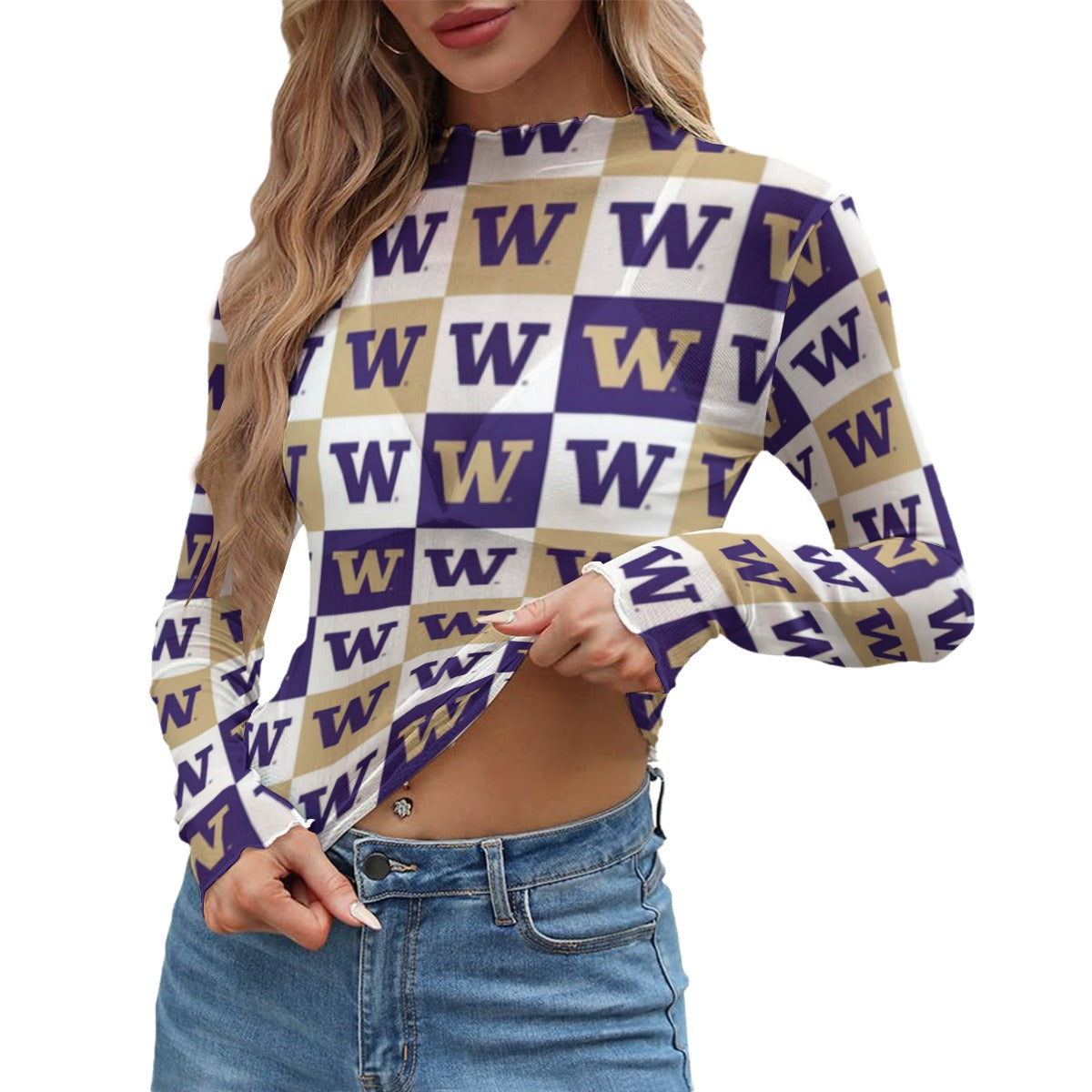 Washington Huskies Women's Mesh T-shirt varsity sportswear product image 1.0