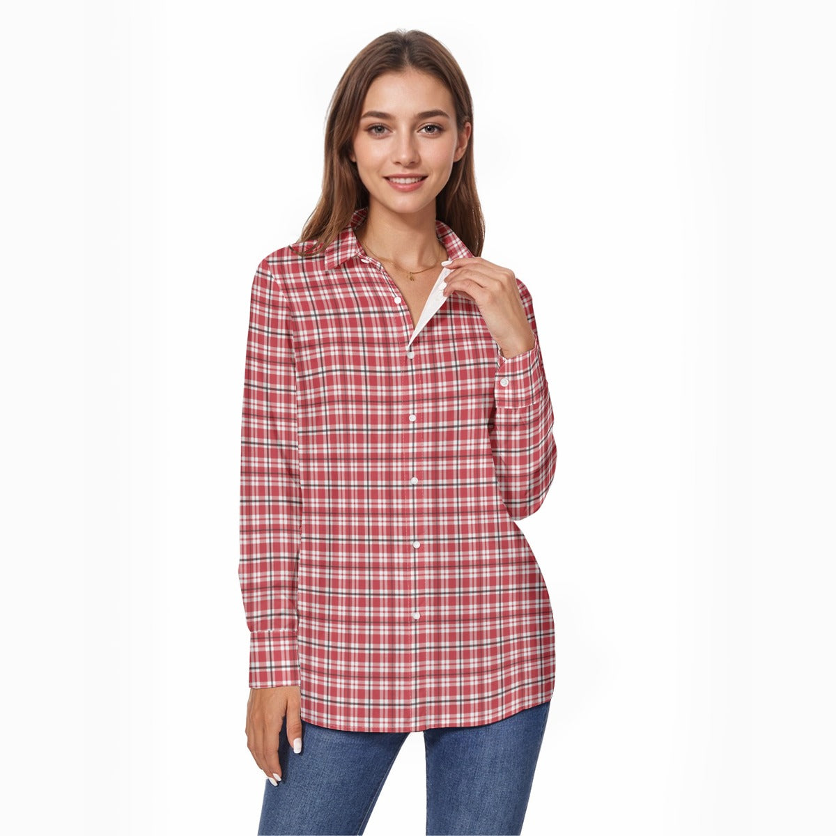 cincinnati bearcats tartan plaid oversized button up women shirt women's comfort shirt with button|125gsm cotton women tartan plaid fashion