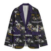 Baltimore Football Blazer Black Purple Game Day Jacket