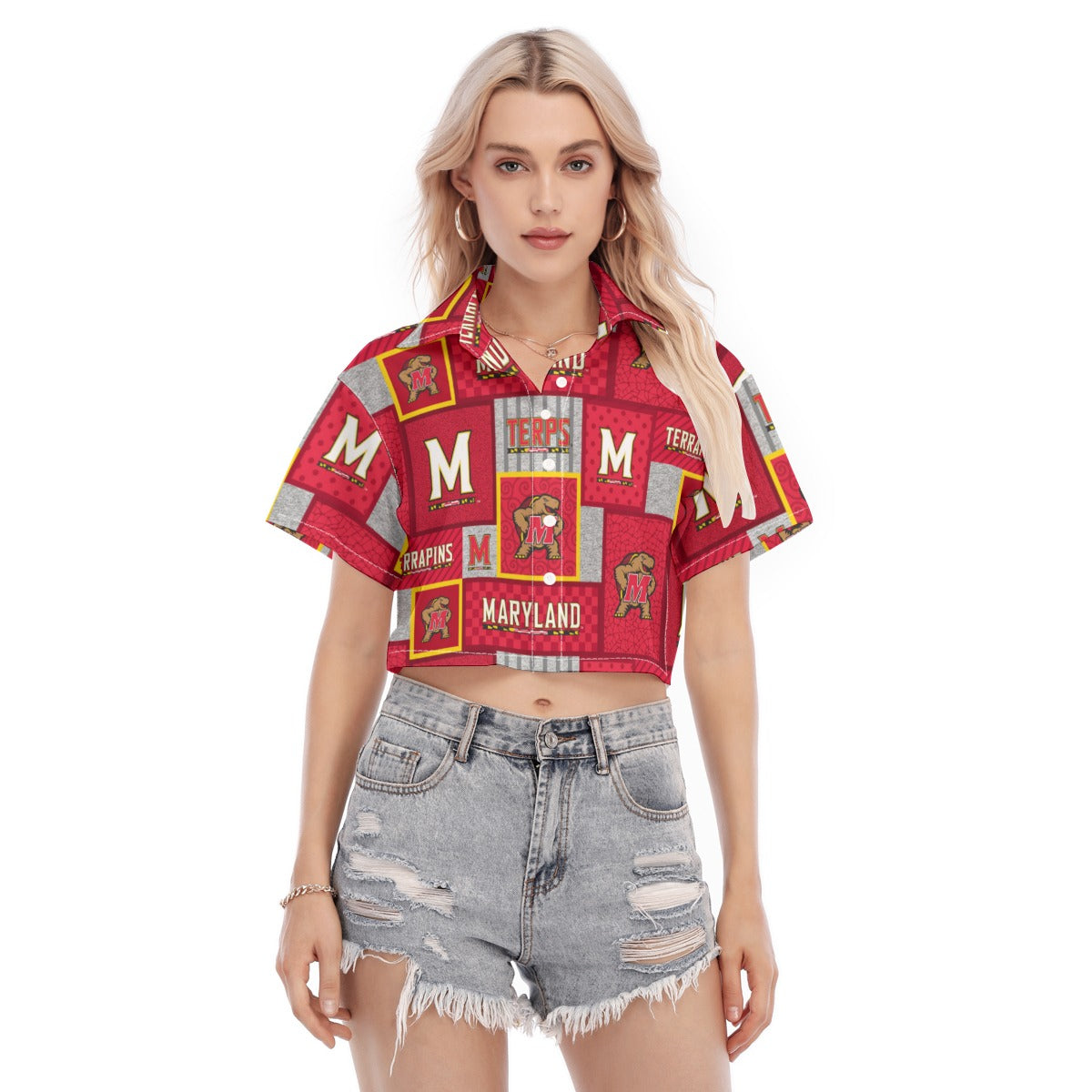Maryland Terrapins Women's Cropped Shirt