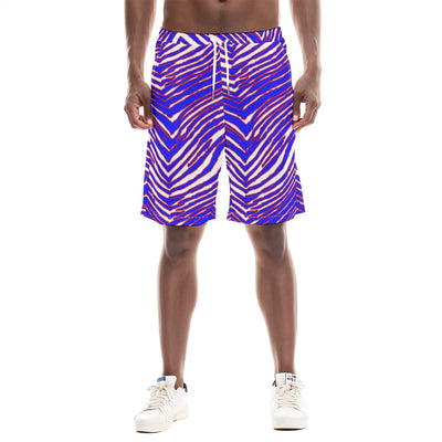 Buffalo inspired zebra football design Men'S Shorts With pocket – breathable comfort wear, lightweight game day shirt, image 1.0