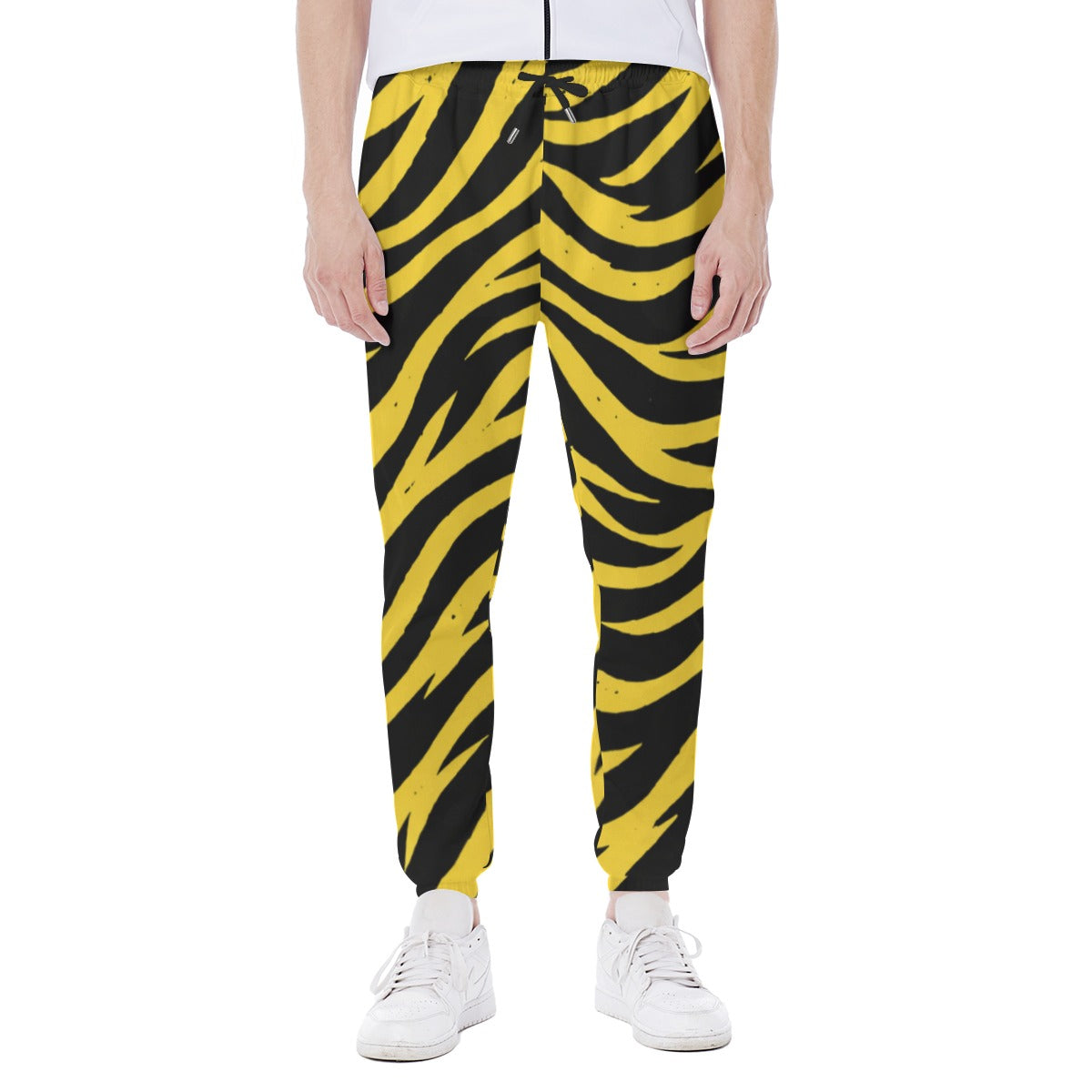 Pittsburgh Football Yellow Black Zebra Men's Closed Bottom Light Weight Jogger – breathable comfort wear, breathable comfort wear, image 1.0