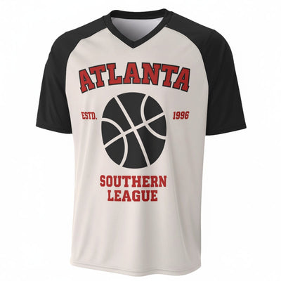 Atlanta Basketball Graphic T-Shirt – Black and White Sports Style Tee – game day outfit, sportswear style, image 1.0
