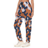 White Smoke Chicago Football Women’s Camo Joggers – Navy Orange Game Day Sweatpants