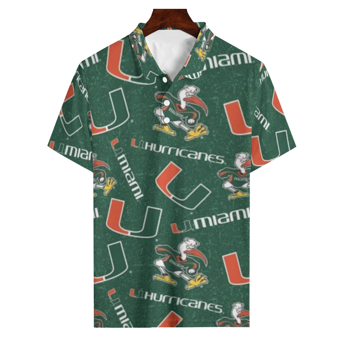 Miami Hurricanes Polo Shirt | 180GSM - ACC football apparel varsity sportswear product image 1.0