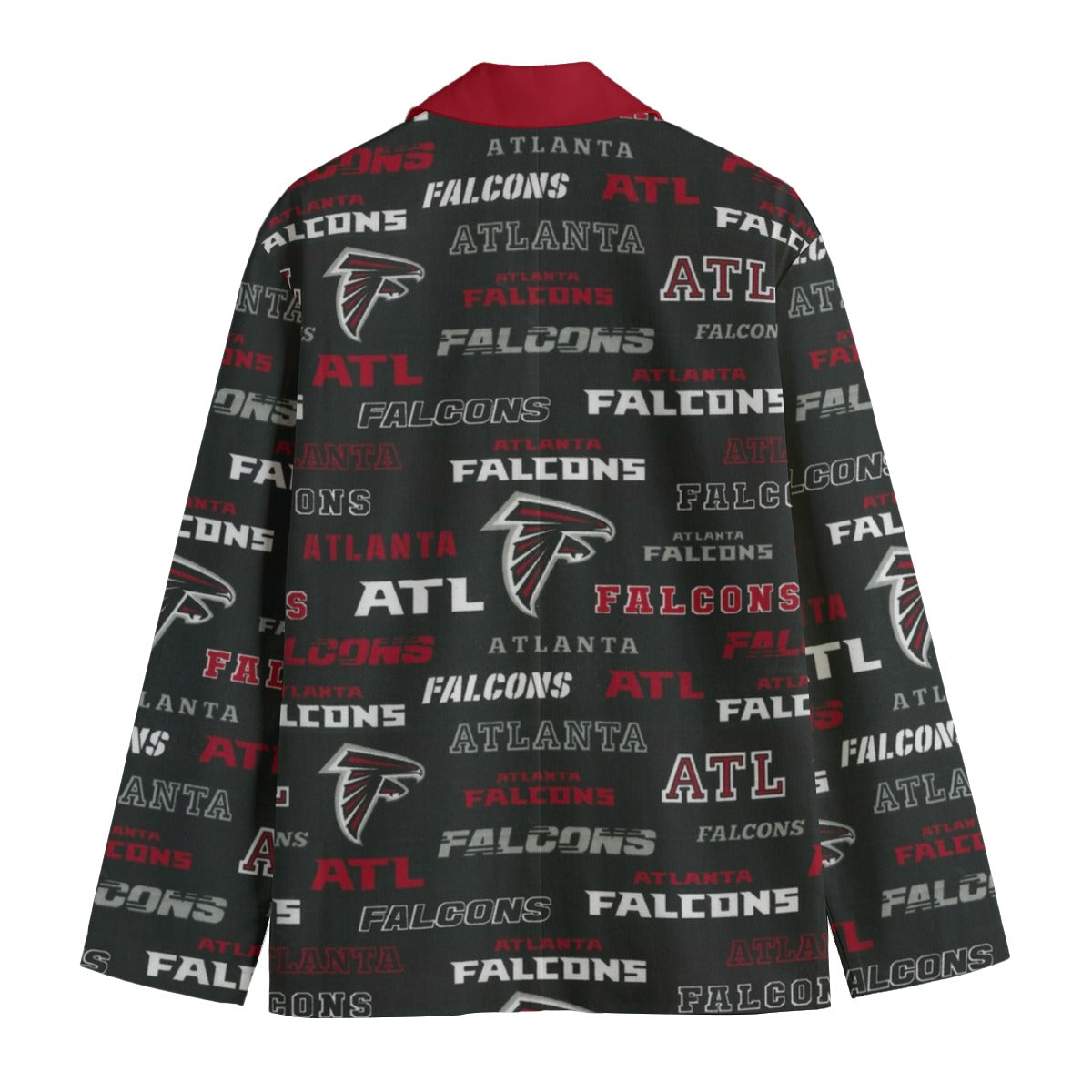 Atlanta Football Blazer Men Black Red Game Day Jacket Stylish Streetwear streetwear fashion product image 4