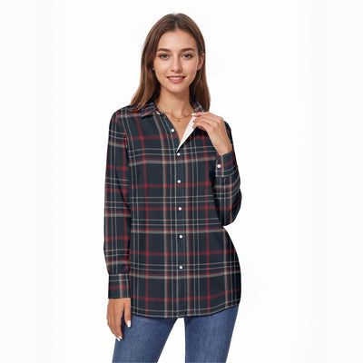 women tartan plaid streetwear shirt