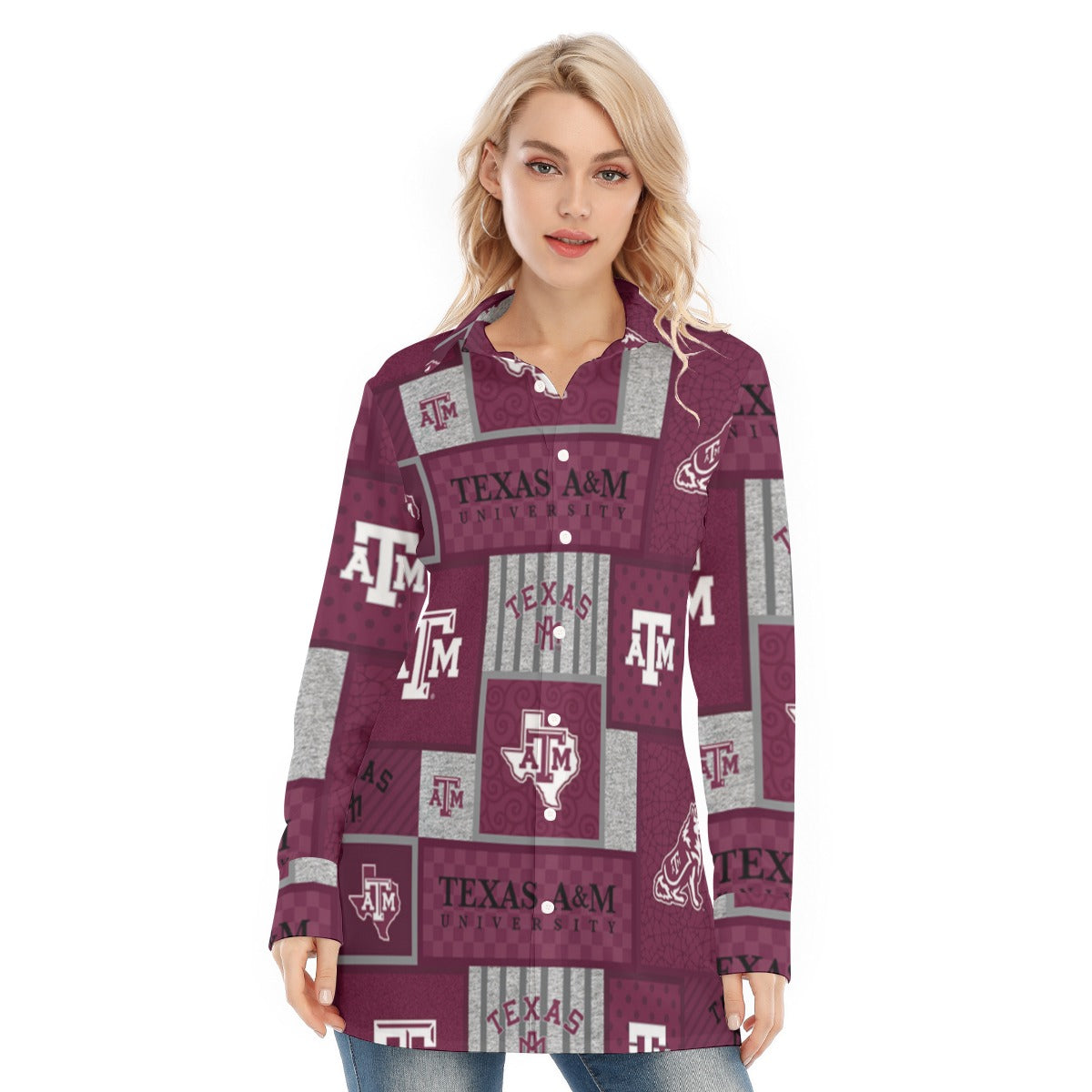 Texas A&M - Aggies Women's Long Shirt - Aggies fan gear varsity sportswear product image 1.0