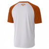 White Smoke Austin Texas Varsity T-Shirt – Retro City Streetwear in White and Burnt Orange tee