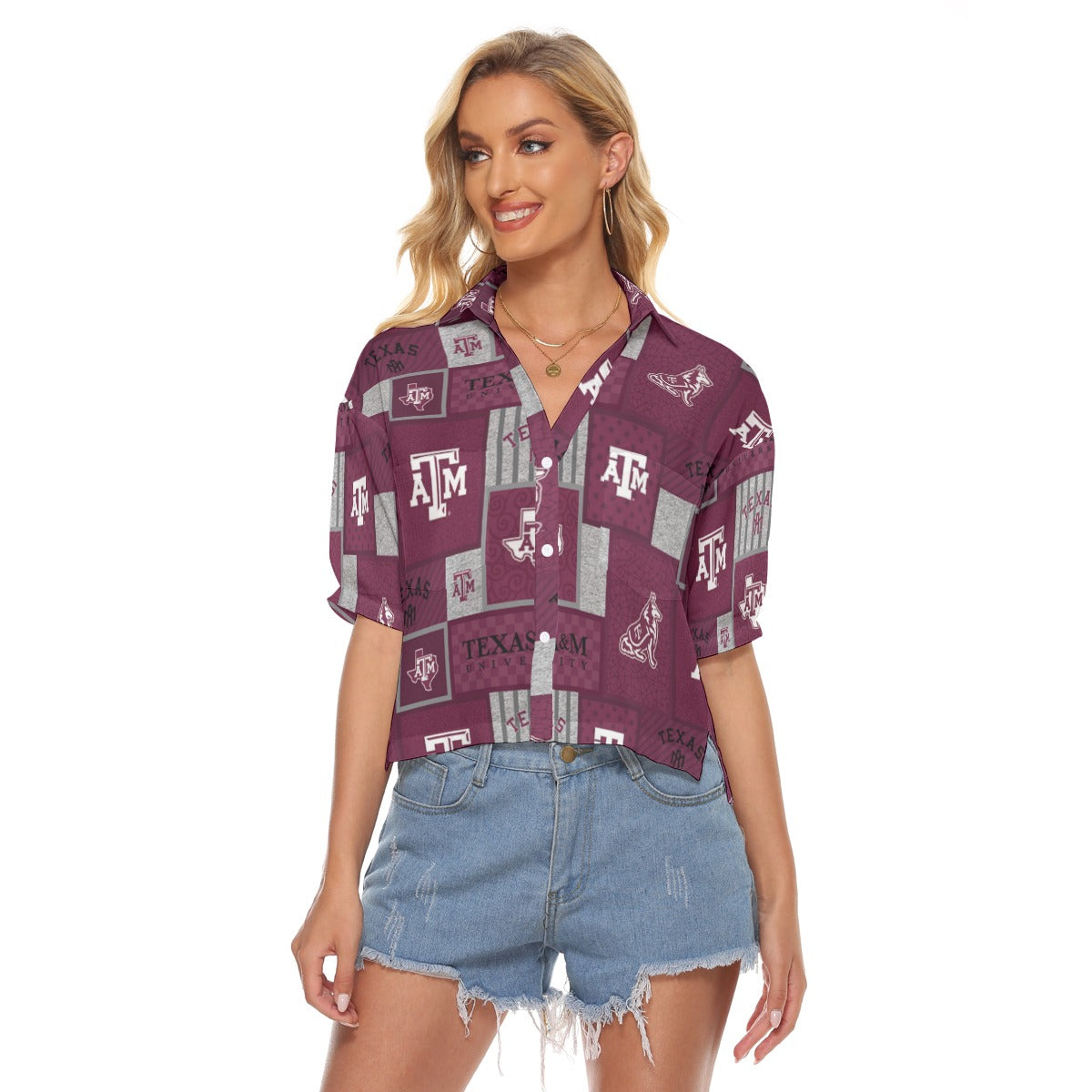 Texas A&M - Aggies Women's V-neck Shirts - Aggies fan gear varsity sportswear product image 1.0