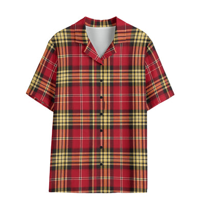 San Francisco Football Plaid Women's Hawaii Shirt | 120GSM – game day outfit, game day outfit, image 1.0