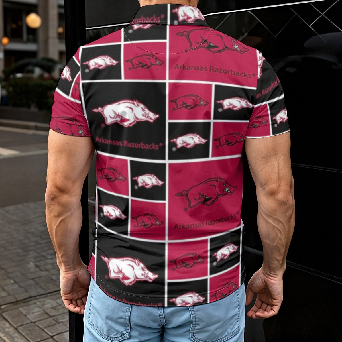Arkansas Razorbacks Men's Polo Shirt varsity sportswear product image 2.0