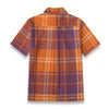 auburn tigers tartan plaid orange navy women's shirt | 125gsm cotton women tartan plaid game day shirt