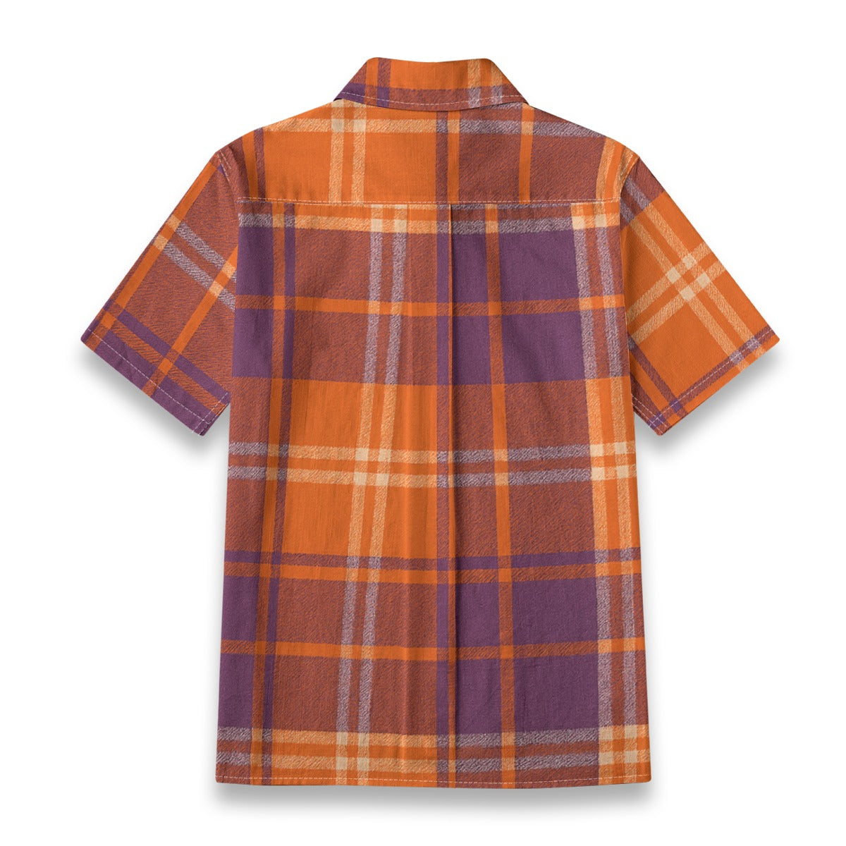 auburn tigers tartan plaid orange navy women's shirt | 125gsm cotton women tartan plaid game day shirt