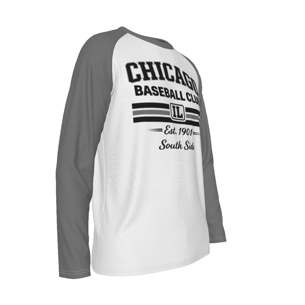 Lavender Chicago Baseball Club Shirt – South Side Illinois Est 1901 Long Sleeve Raglan Tee
