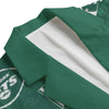 New York football style green blazer – game day streetwear jacket