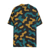 jacksonville-jaguars-camo-womens-hawaii-shirt-rayon teal black football fabric breathable detail
