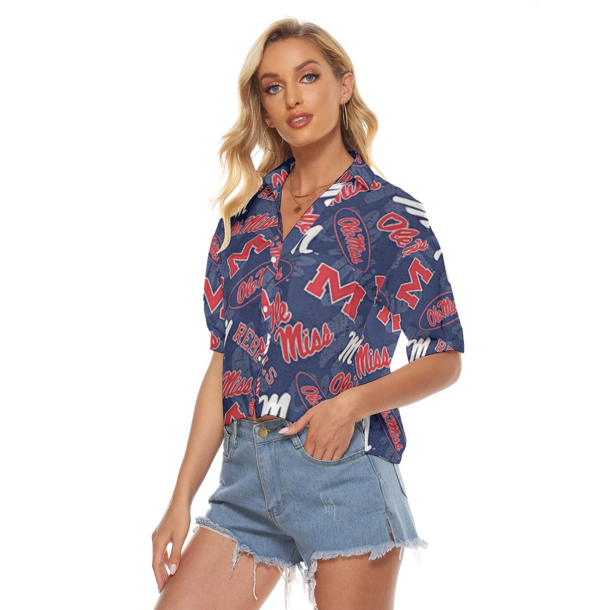 Ole Miss Rebels Women's V-neck Shirts varsity sportswear product image 3.0