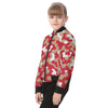 White Smoke San Francisco Football Camo Kid's Bomber Jacket