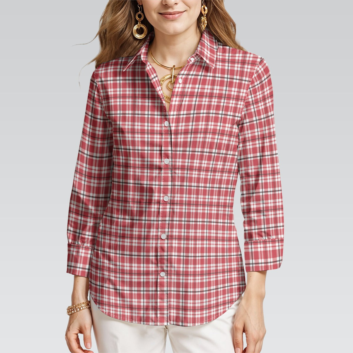 college tartan plaid women shirt women tartan plaid fashion
