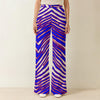 Buffalo Zebra Football Women’s Wide Leg Pants – Relaxed Game Day Streetwear – fan gear, nfl fan apparel, image 1.0
