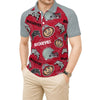Ohio State - Buckeyes Men's Short Sleeve Polo Shirt With Button Closure White game day varsity apparel