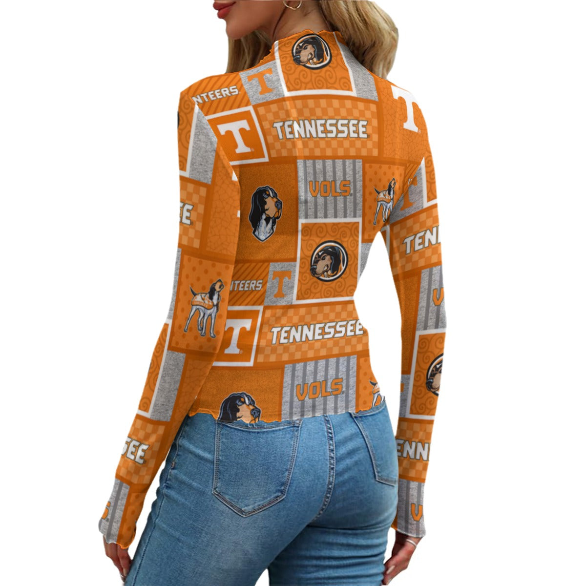 Tennessee Volunteers Women's Mesh T-shirt - college football fan gear varsity sportswear product image 2.0