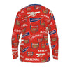 Arsenal FC  Men's Long Sleeve T-shirt With Raglan Sleeve