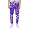 Buffalo Men's Sweatpants – Red Blue White Zebra Game Day Style – casual fan outfit, fan gear, image 1.0