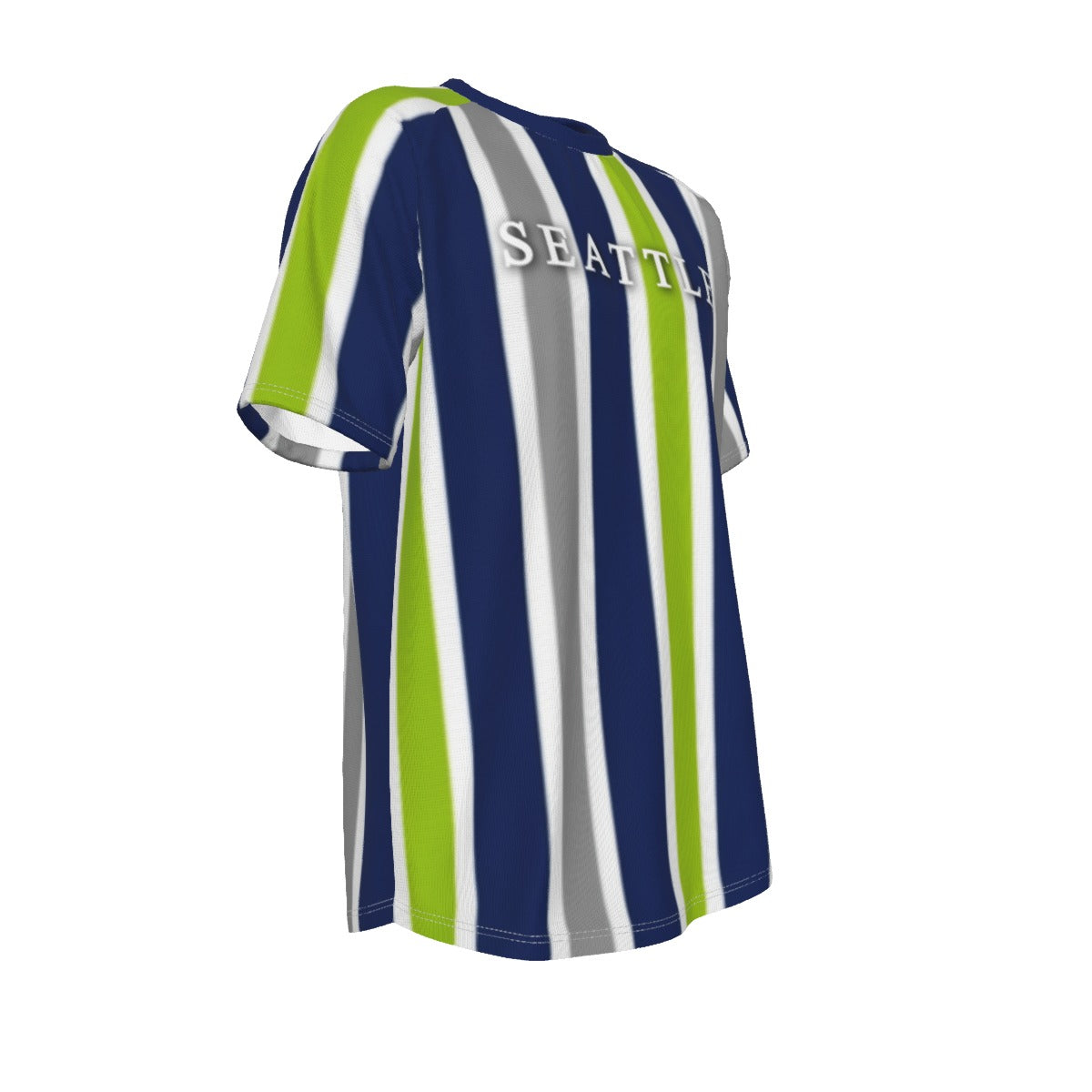White Smoke Seattle Seahawks O-neck Short Sleeve T-shirt