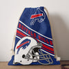 Lavender Buffalo Bills bag / Double-Side decoration or storage Bag