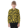 Pittsburgh Football Yellow Black Zebra Kid’s Heavy Fleece Hoodie – Game Day Outfit – fan gear, sportswear style, image 1.0