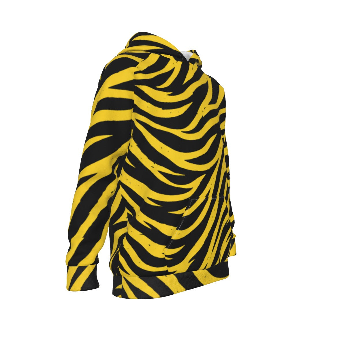 Pittsburgh Football Yellow Black Zebra Kid's Raglan Pullover Hoodie