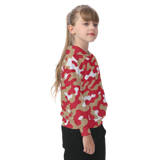 San Francisco Football Camo Kid's Heavy Fleece Hoodie