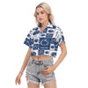 Penn State Nittany Lions Women's Cropped Shirt White varsity sports apparel