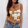 Texas at Austin - Longhorns Women’s Sleeveless Square Neck Tank Top White varsity sports apparel