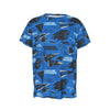Carolina Panthers Short Sleeve T-Shirt black blue football back view game day look