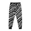White Smoke Las Vegas Football Zebra Jogger Pants – Black and White Game Day Streetwear