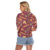 Minnesota Golden Gophers Women's V-neck Shirts White varsity sports apparel
