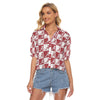 Alabama - Crimson Tide Women's V-neck Shirts White varsity sports apparel