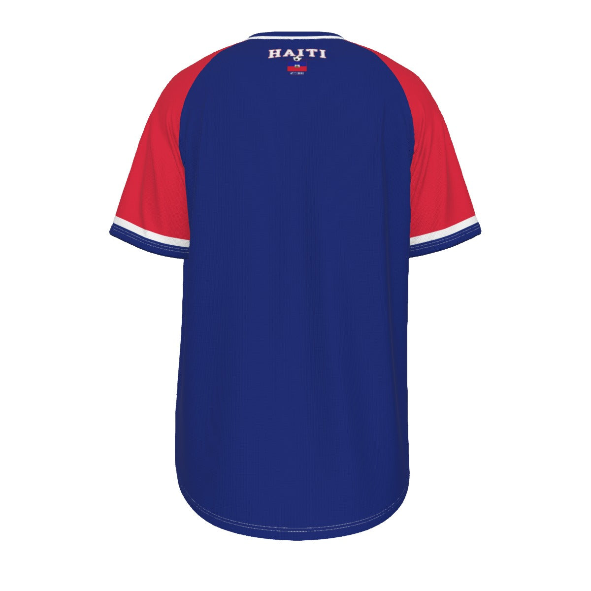 Haiti Soccer T-Shirt Blue Red – Haiti Football Shirt Ayiti Cheri Fan Tee streetwear fashion product image 3
