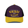 White Smoke Unisex Trucker Hat With Black Half-mesh