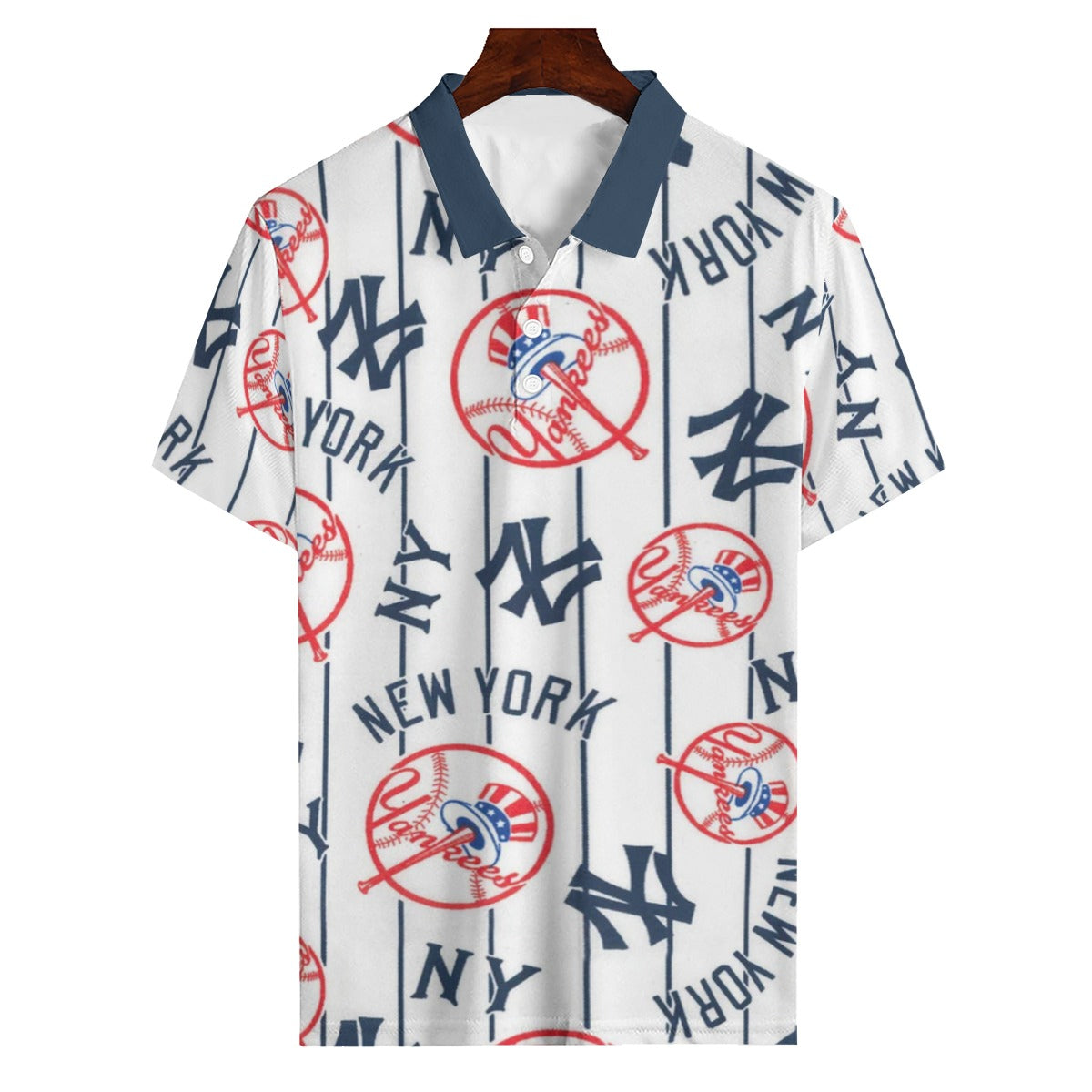 New York Yankees Men's Polo Shirt | 180GSM new york yankees baseball fan apparel game day outfit