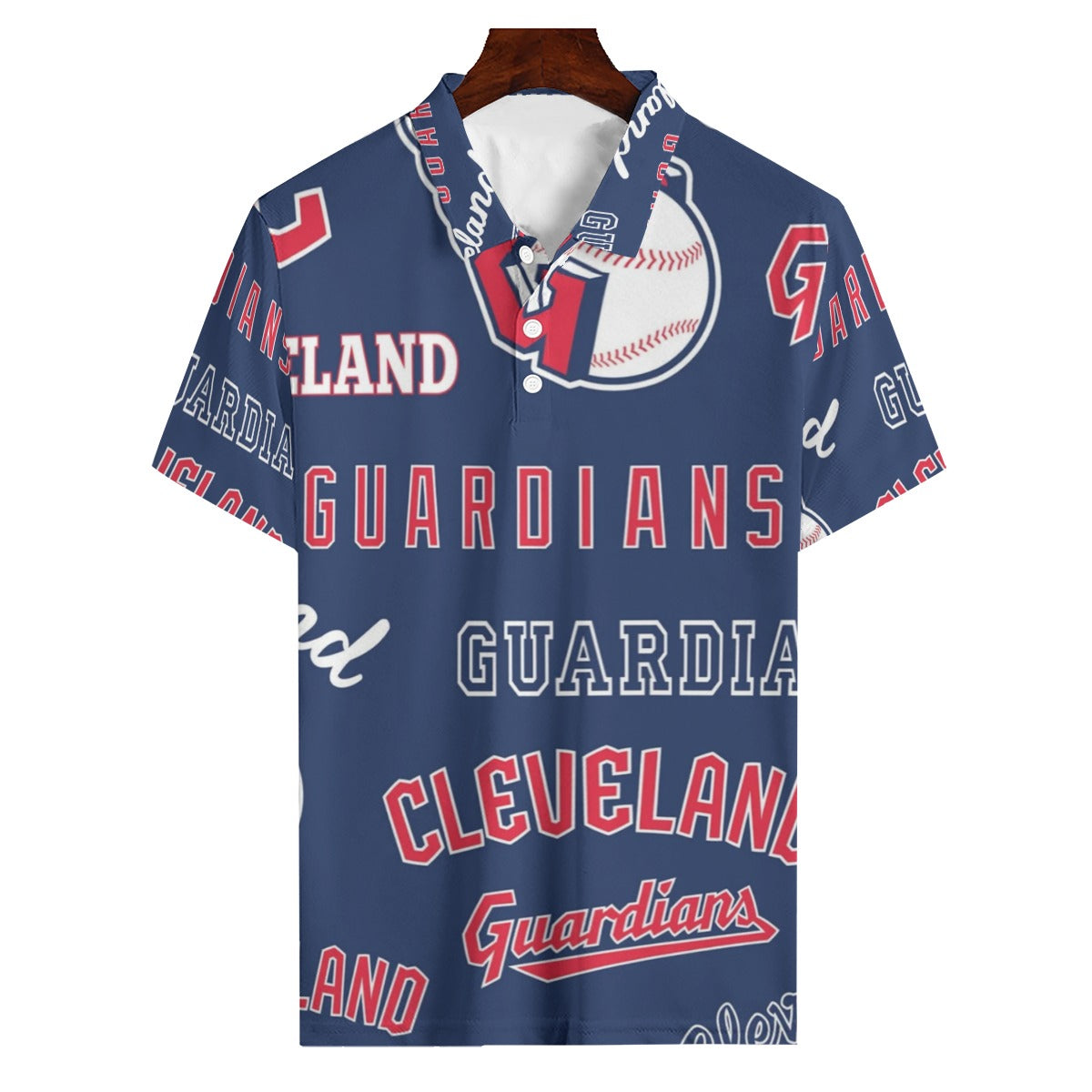Cleveland Guardians Men's Polo Shirt | 180GSM cleveland guardians baseball fan apparel game day outfit