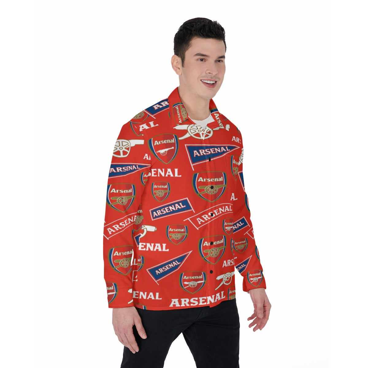 Arsenal FC  Men's Long Sleeve Shirt streetwear fashion product image 2