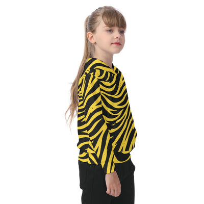 White Smoke Pittsburgh Football Yellow Black Zebra Kid’s Heavy Fleece Hoodie – Game Day Outfit