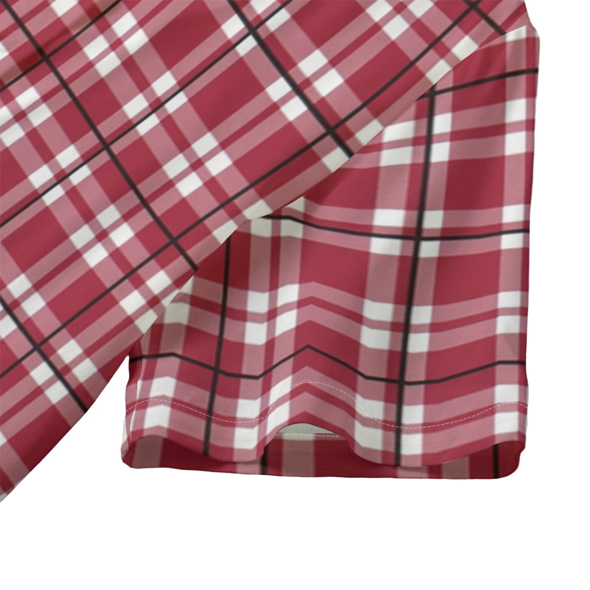 White Smoke Alabama Hawaiian Shirt Women – Crimson Plaid Tropical Football Style