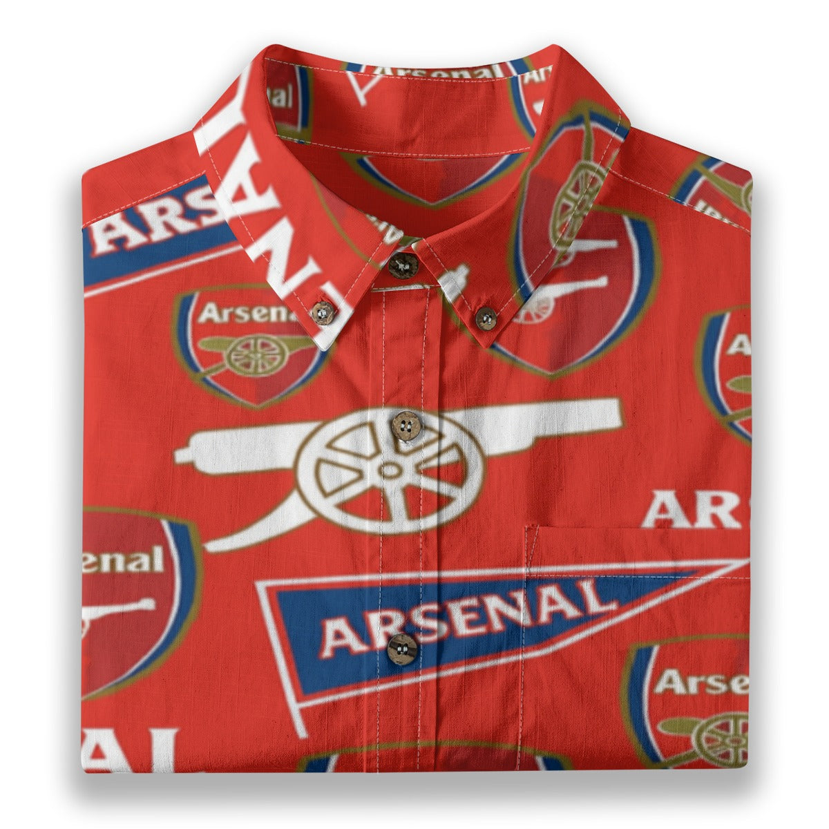 Arsenal FC Men's Breathable Cotton Shirt|125GSM streetwear fashion product image 4