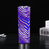 Black Skinny Tumbler Stainless Steel with Lids 30OZ – Red Blue White Zebra Game Day Style
