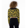 Iowa Hawkeyes Football Women’s Crop Top Hoodie – Chic Black and Gold Game Day Style - Big Ten football apparel varsity sportswear product image 4.0